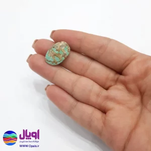 نگین فیروزه نیشابور بیضی 1.68 گرم-3